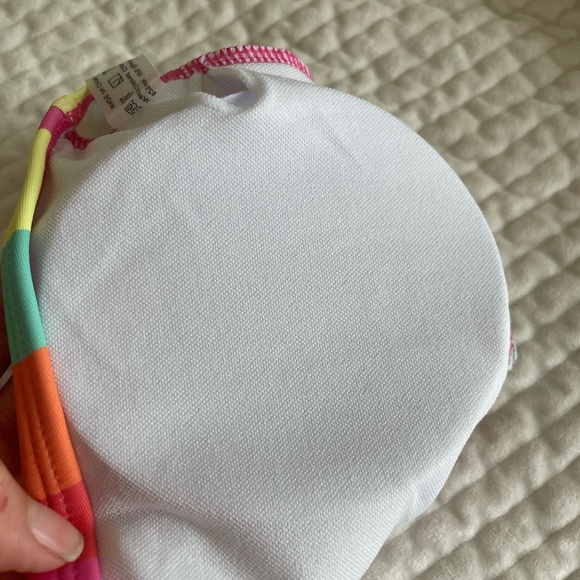 SHEIN MULTI COLOR STRIPED 2 PC BIKINI SIZE XL NEW - Picture 5 of 10